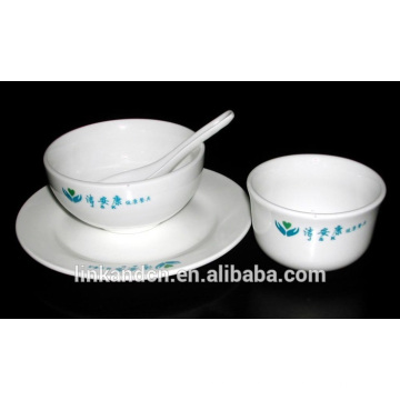 Haonai MU0105 ceramic cup and plate &spoon ,chinese bowl and spoon